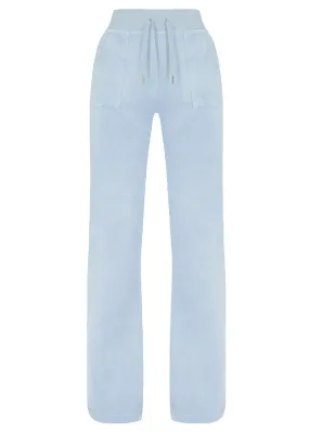 Juicy Couture Del Ray Classic Velour Bukser - nantucket breeze blue