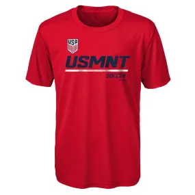 Junior Outerstuff US MNT Engage Poly Red Tee