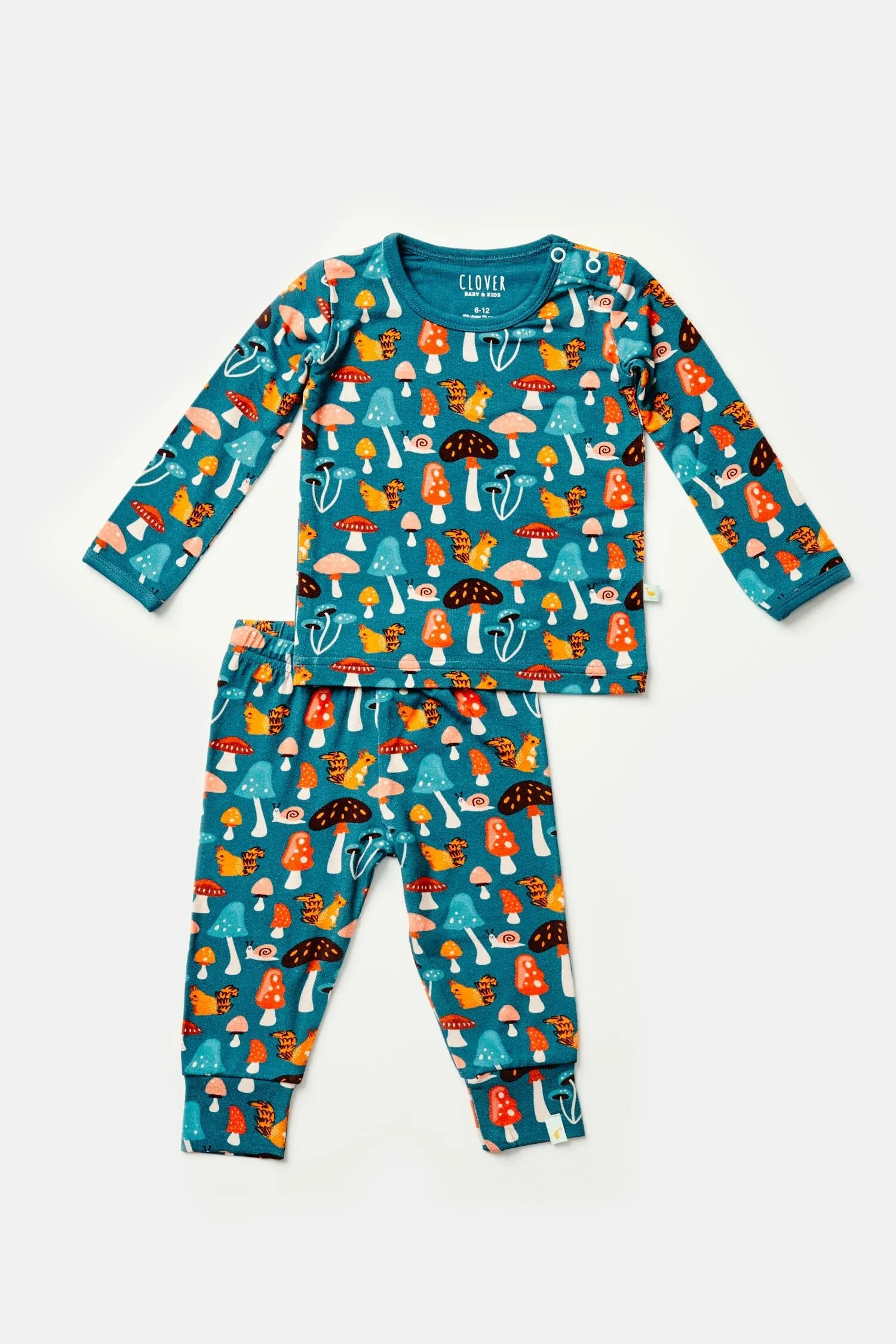 Long Sleeve Pajama Set | Mushroom Forest