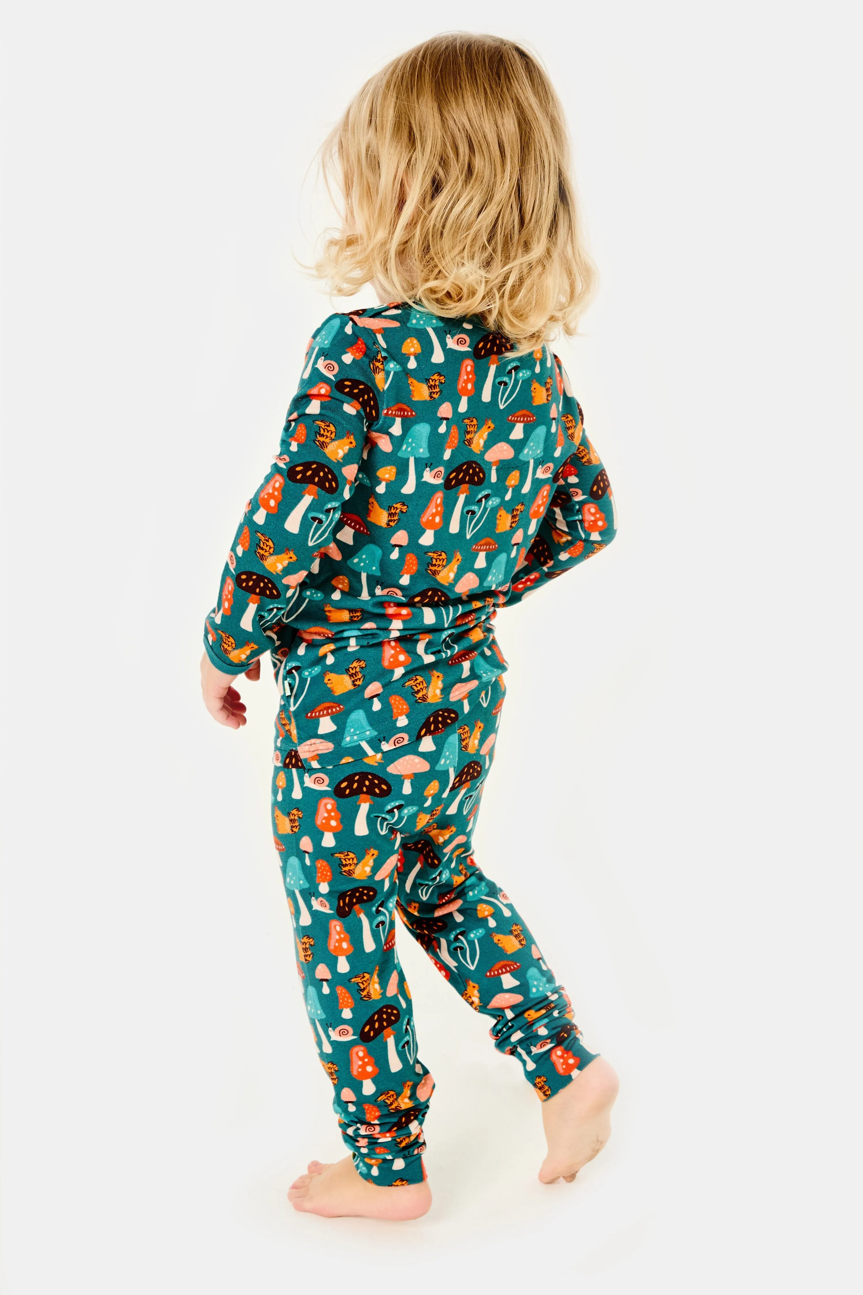 Long Sleeve Pajama Set | Mushroom Forest