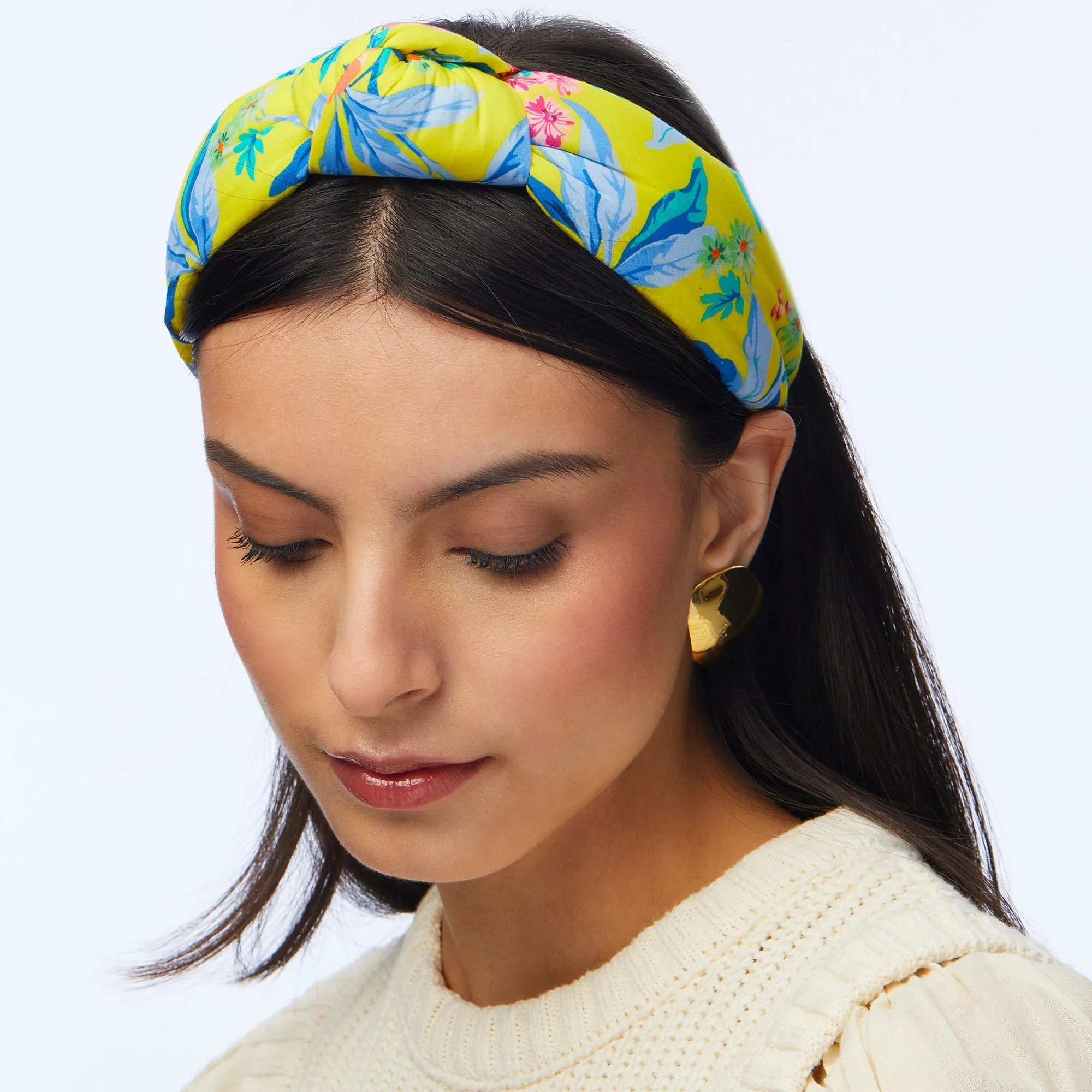 MATILDA BLOOM PRINTED KNOTTED HEADBAND