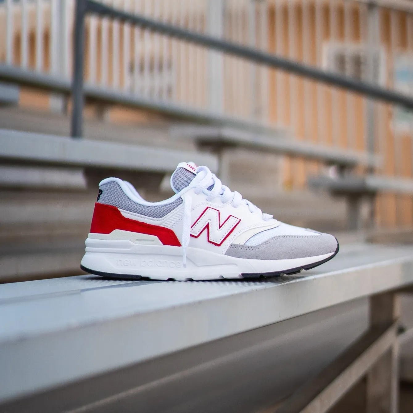 Mens New Balance 997H (White/Red) - CM997HOE