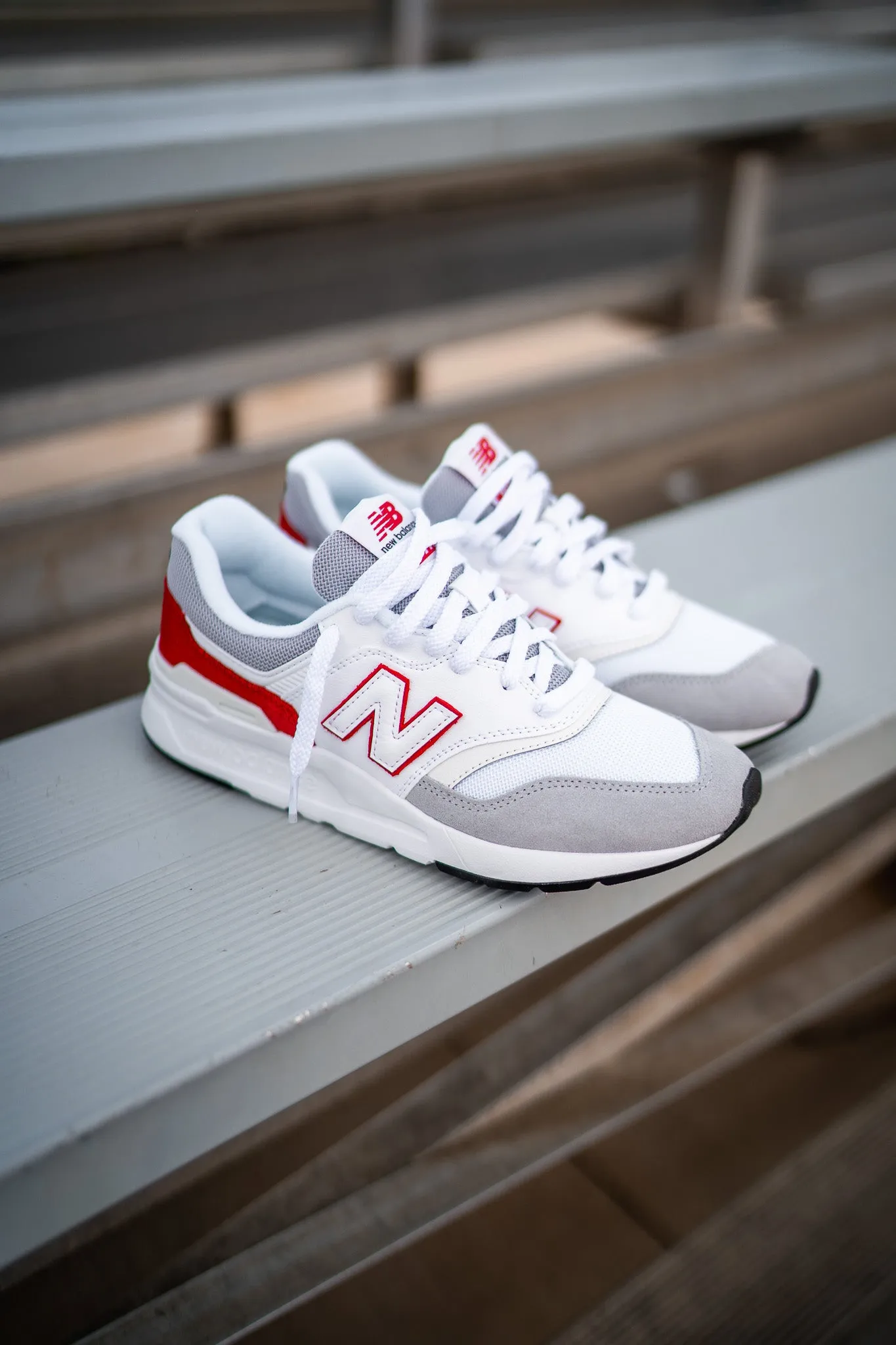 Mens New Balance 997H (White/Red) - CM997HOE