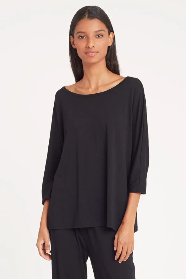 Organic Pima Drape-Back Top