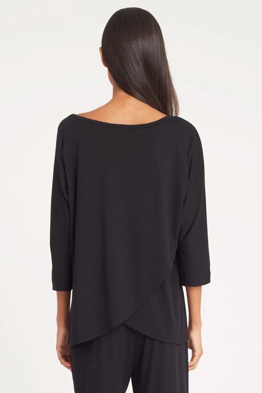 Organic Pima Drape-Back Top