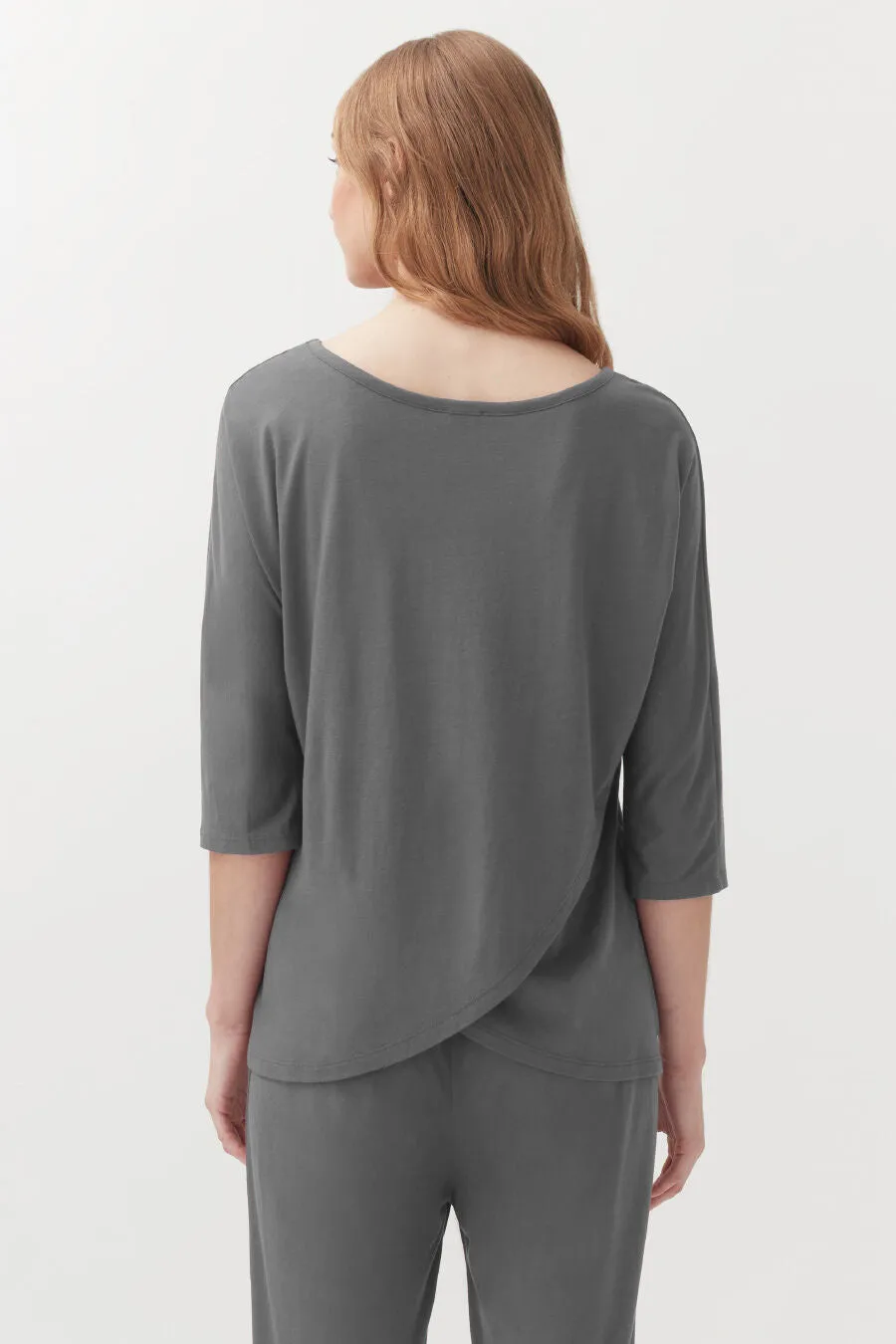 Organic Pima Drape-Back Top