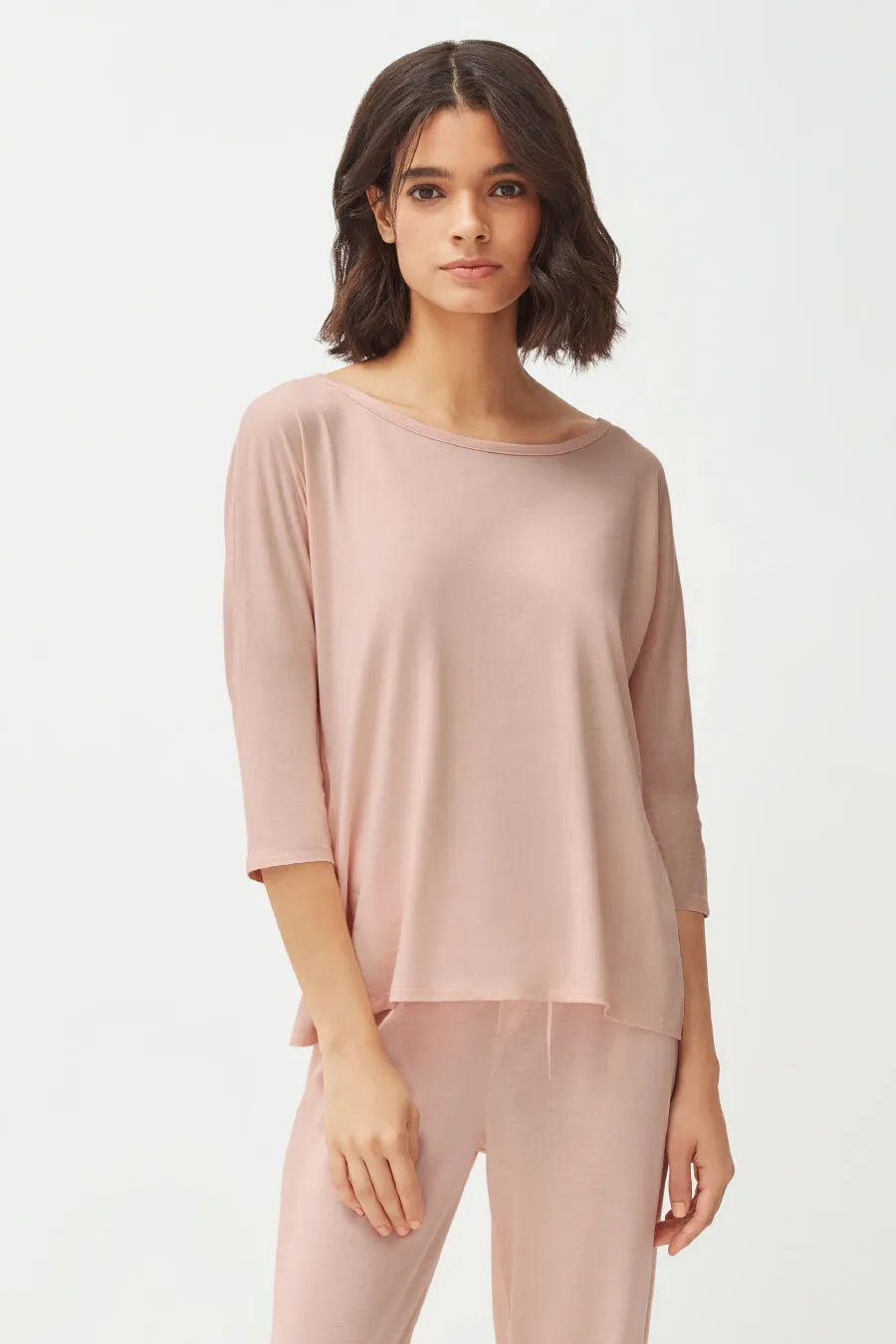 Organic Pima Drape-Back Top