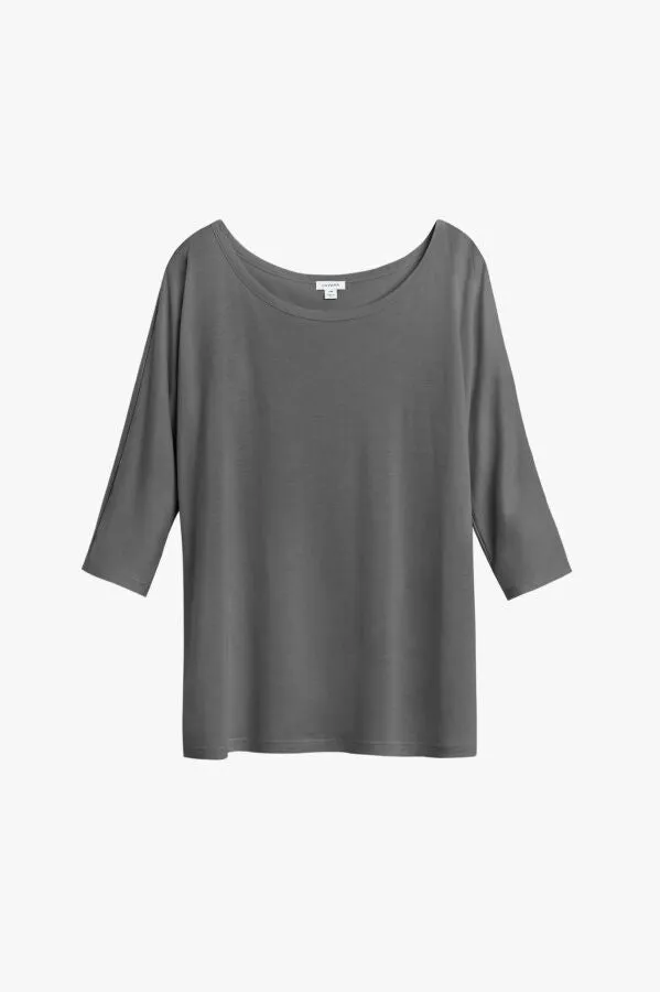 Organic Pima Drape-Back Top