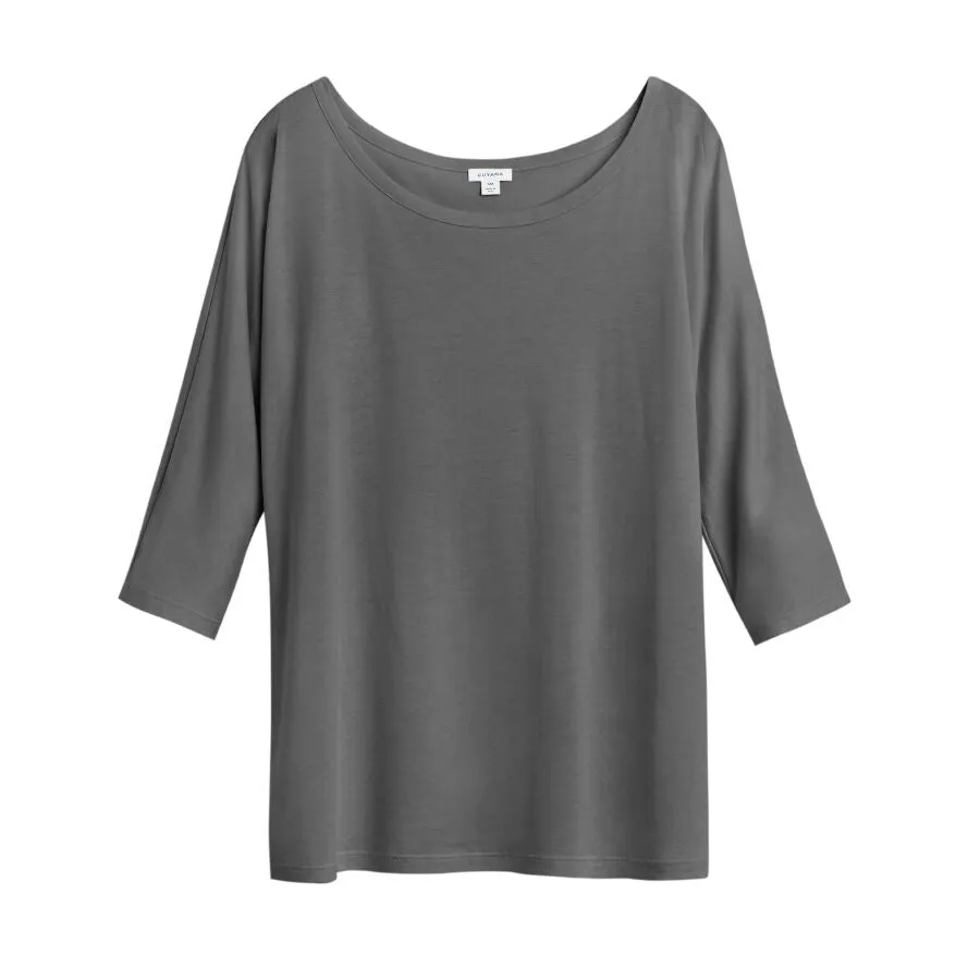 Organic Pima Drape-Back Top