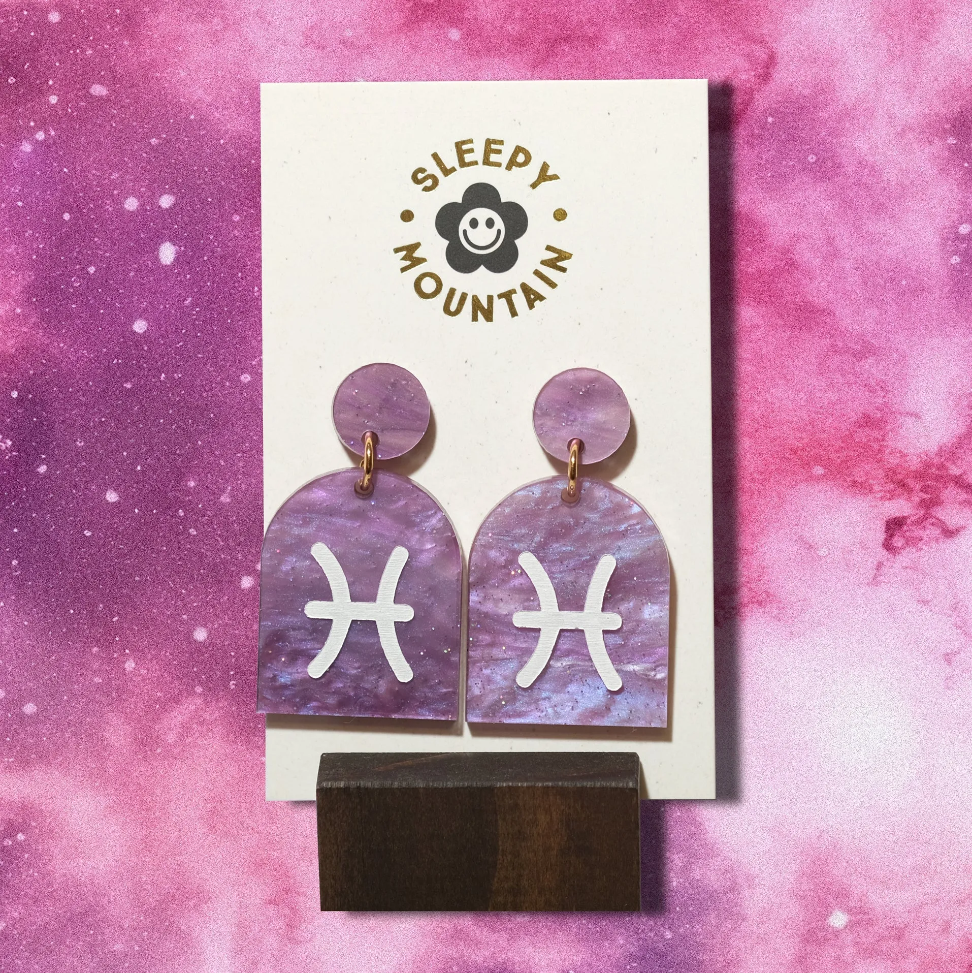 Pisces Zodiac Earrings