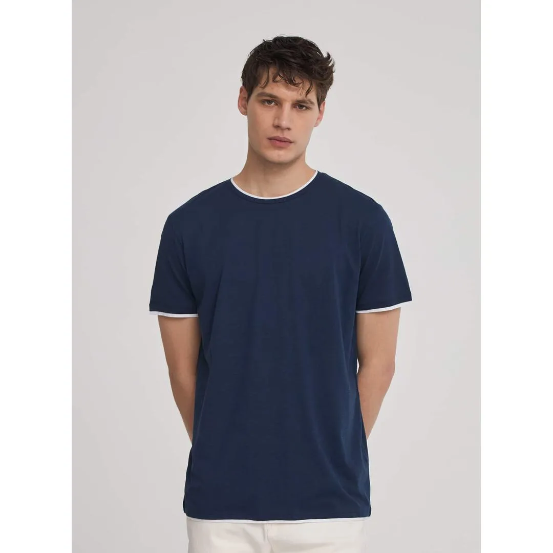 Plain Doubled T-Shirt