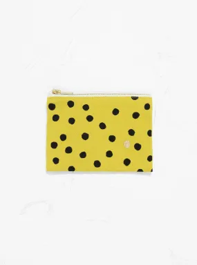 Polka Pouch S Bergamote Yellow & Black