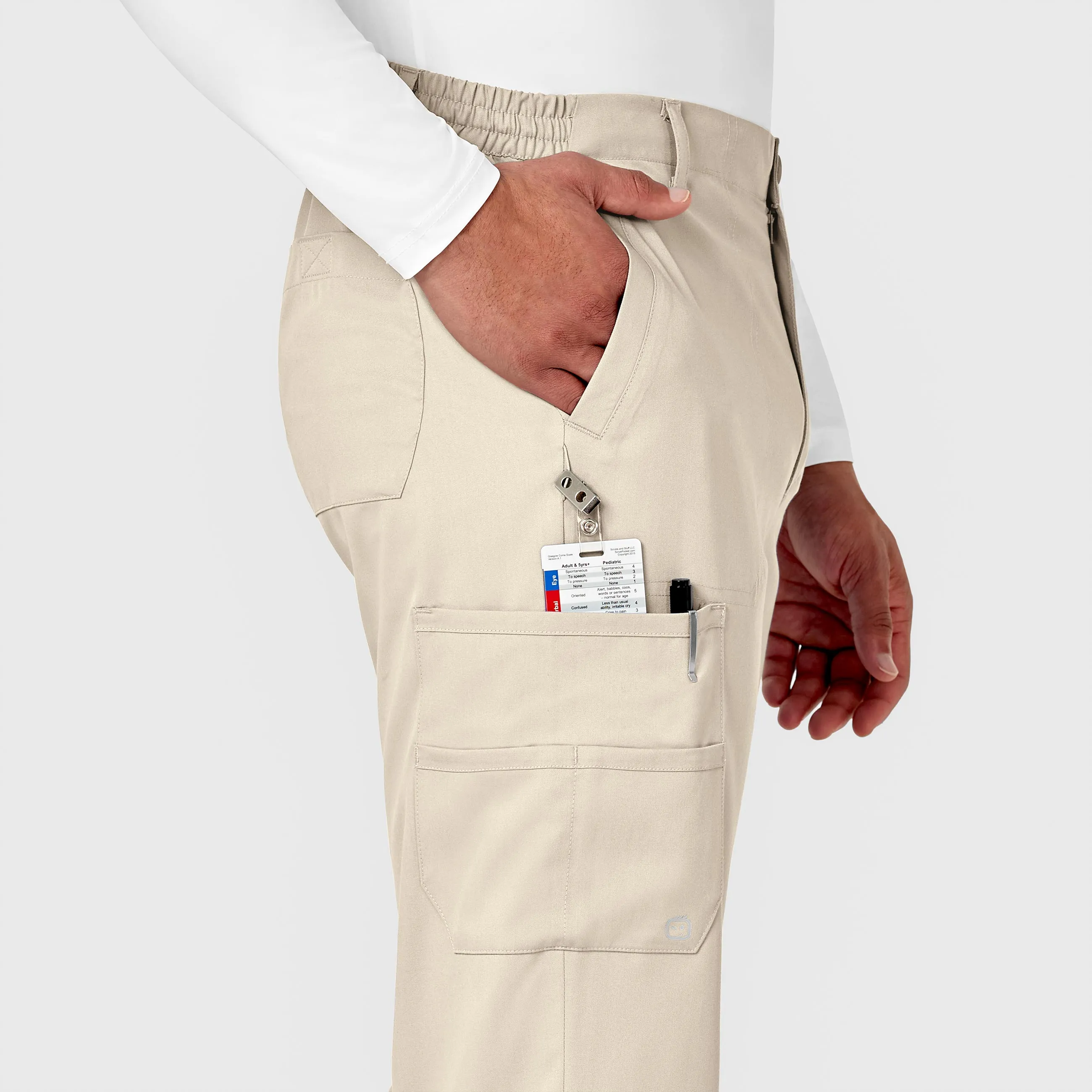 PRO Men's Cargo Scrub Pant - Khaki