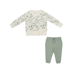 Raglan Sweatshirt And Jogger Set | Artsy Dinos