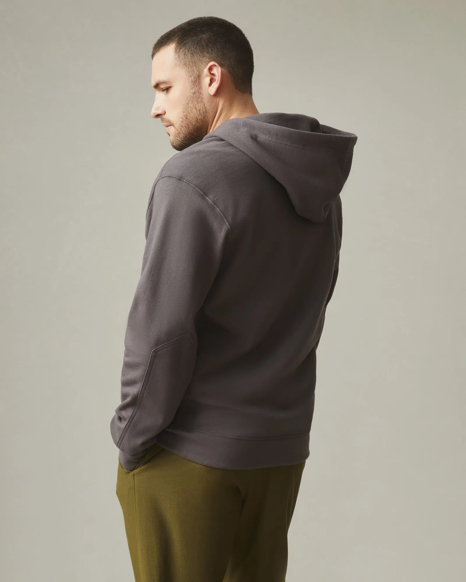 Relaxed Classic Full Zip - Phantom Grey