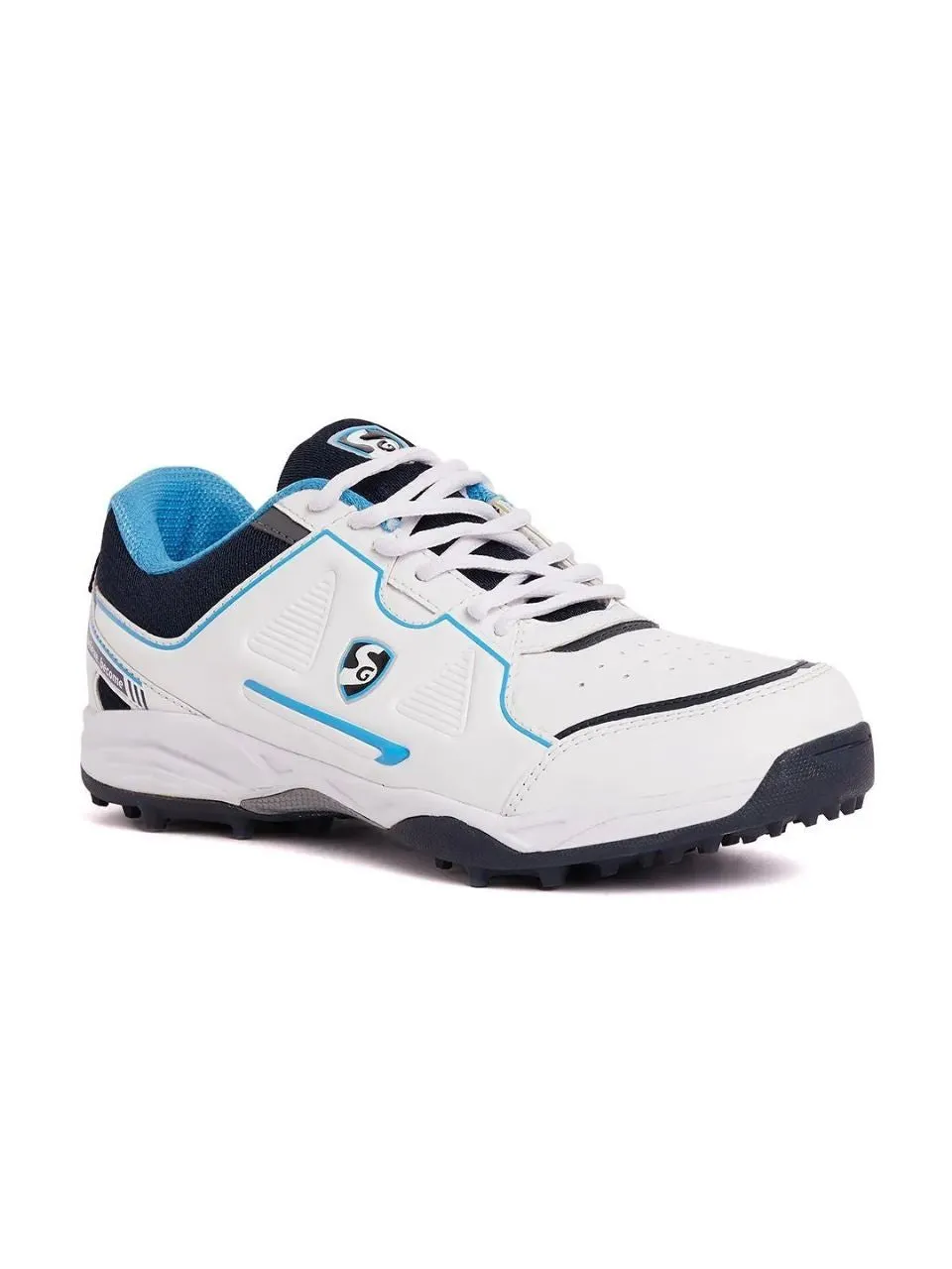 SG Club 5.0 Cricket Shoe - White/Navy/Teal