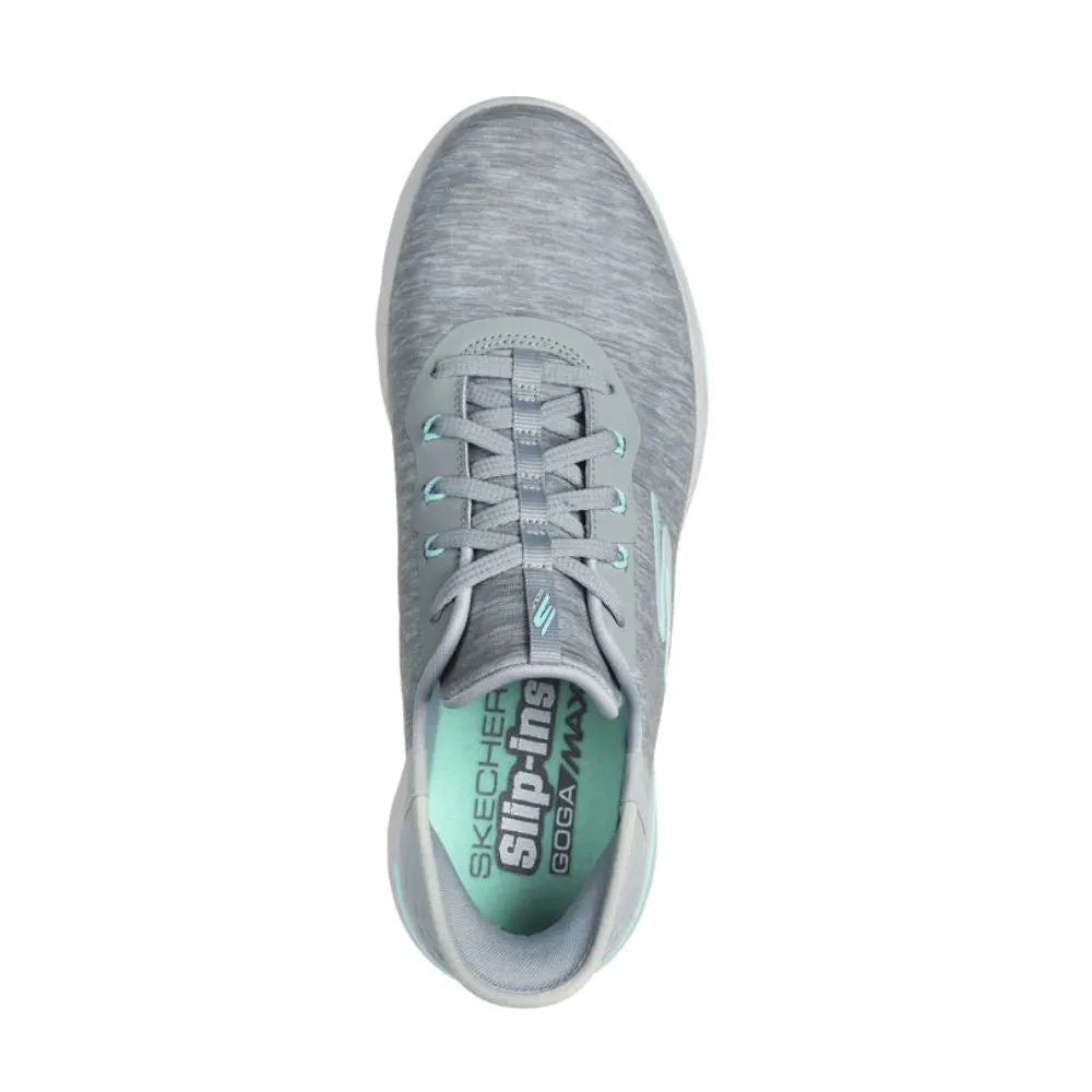 Skechers Women's GO GOLF Walk 5 - Slip In Golf Shoe Grey/Aqua