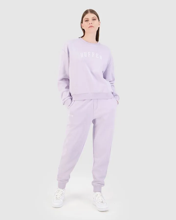 Slouch Stateside Logo Lilac Crew Jumper