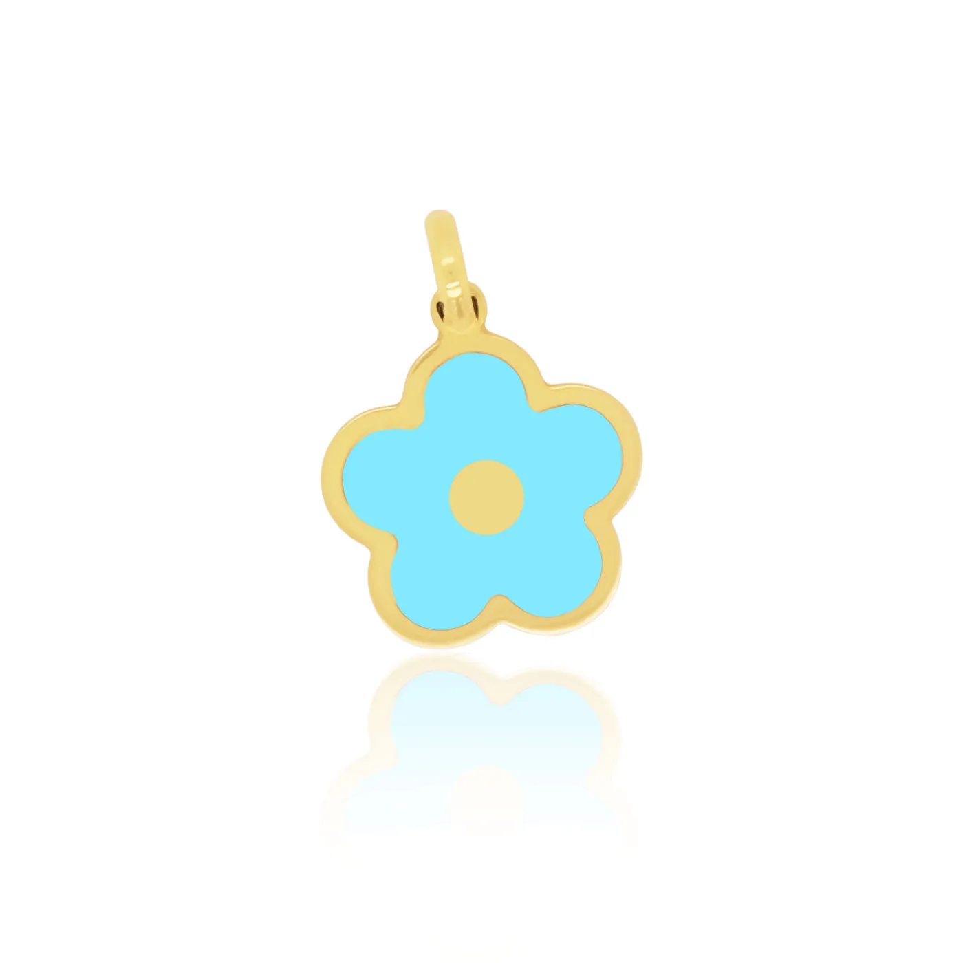 Turquoise Cherry Blossom Charm