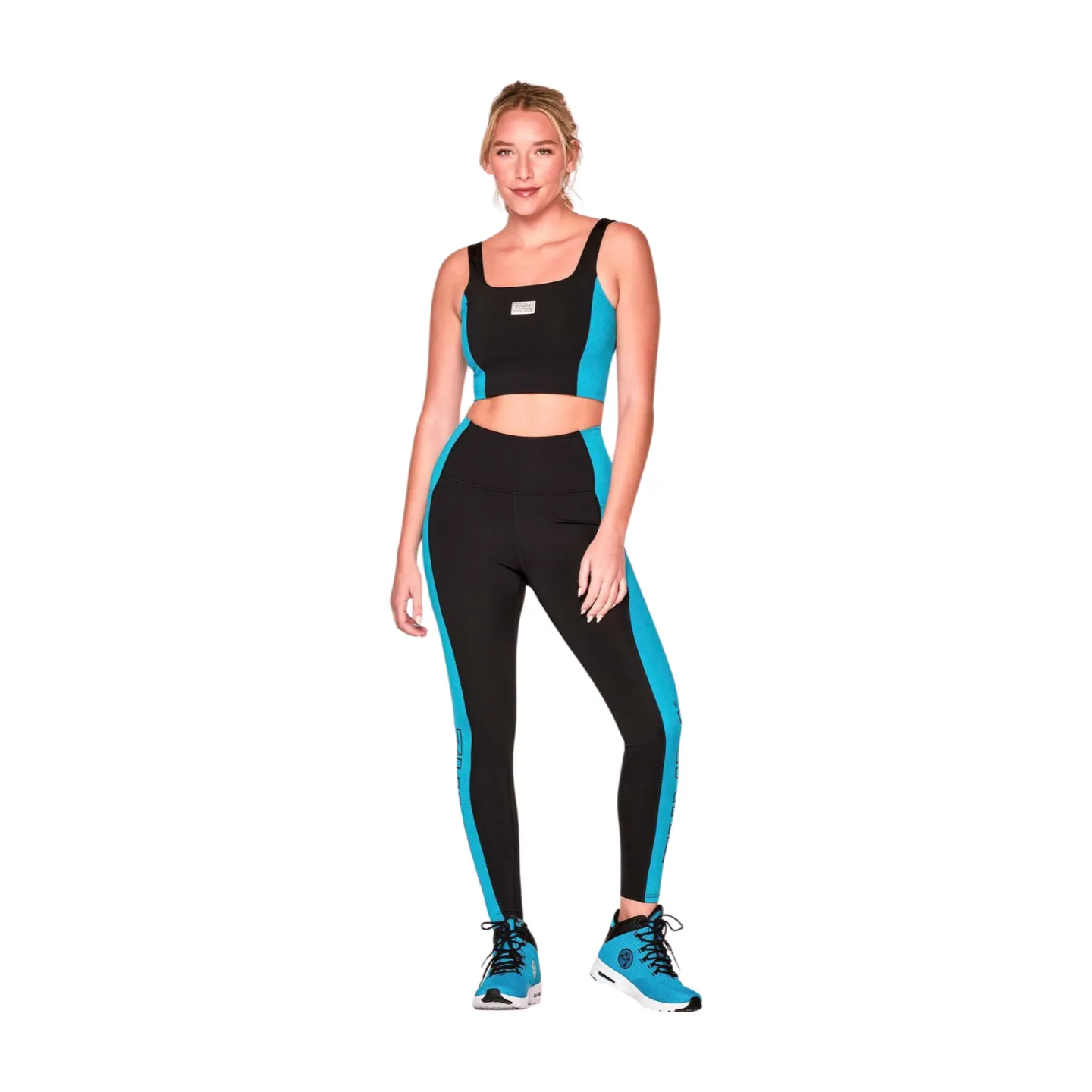 Zumba Electric Club High Waisted Ankle Leggings (Special Order)