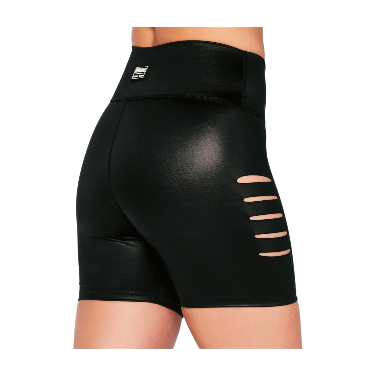 Zumba High Waisted Slashed Biker Shorts (Special Order)